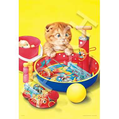 【メーカー取寄】28-039s 水遊びの子猫