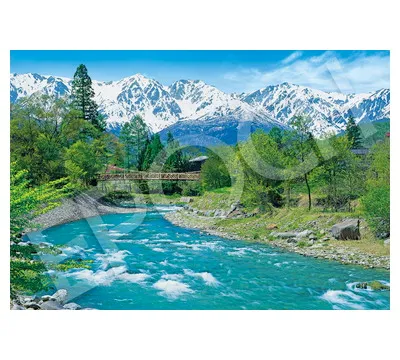 【メーカー取寄】31-029 白馬三山と清流‐長野