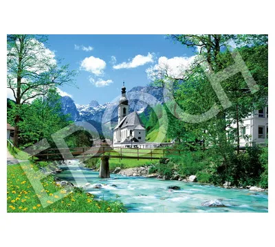 【メーカー取寄】31-036 教会のある小さな村 ラムサウ－ドイツ