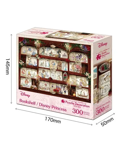 【メーカー取寄】73-405s Ｂｏｏｋｓｈｅｌｆ／Ｄｉｓｎｅｙ　Ｐｒｉｎｃｅｓｓ　３００ピース　（ブックシェルフ/ディズニープリンセス）