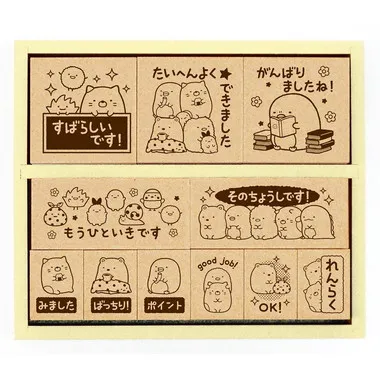 【メーカー取寄】SDH-096 すみっコぐらし　木製ごほうびスタンプ