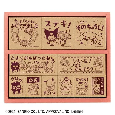 【メーカー取寄】SDH-131 サンリオキャラクターズ　木製ごほうびスタンプ