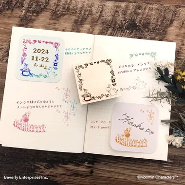 【メーカー取寄】TSW-165 いろどりはんこ　MOOMIN　果実のリース