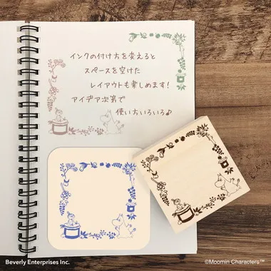 【メーカー取寄】TSW-165 いろどりはんこ　MOOMIN　果実のリース