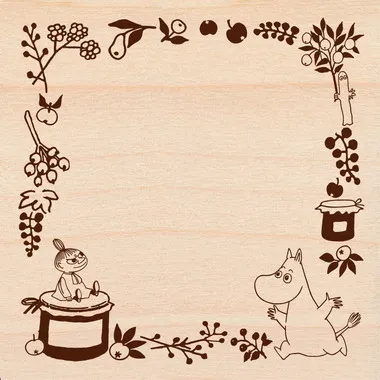 【メーカー取寄】TSW-165 いろどりはんこ　MOOMIN　果実のリース