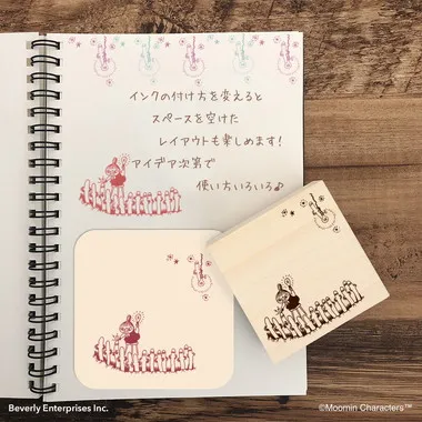 【メーカー取寄】TSW-166 いろどりはんこ　MOOMIN　ニョロニョロとライト