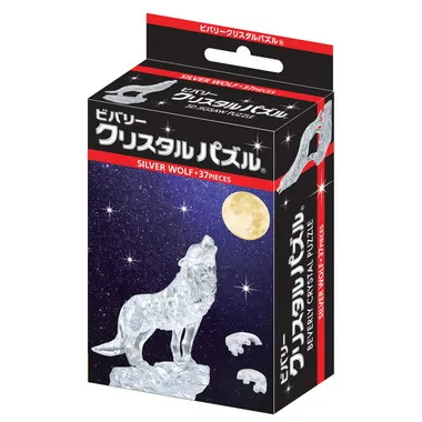 【メーカー取寄】50216 クリスタルパズル　シルバーウルフ