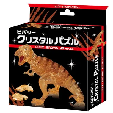 【メーカー取寄】50226 クリスタルパズル　T-REX・ブラウン