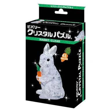 【メーカー取寄】50233 クリスタルパズル ラビット・クリア