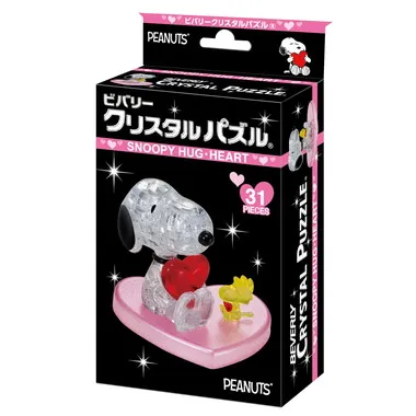【メーカー取寄】クリスタルパズル　スヌーピー　ハグ･ハート