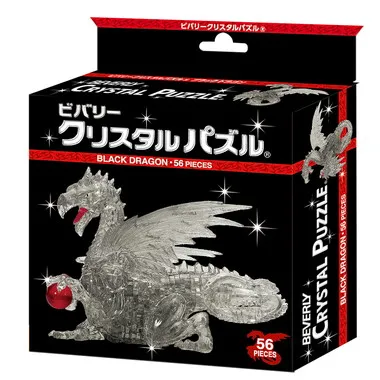 |メーカー品切れ中|【メーカー取寄】 クリスタルパズル　ブラック ドラゴン