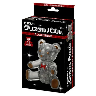 【メーカー取寄】クリスタルパズル ブラックベア