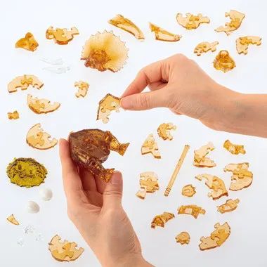 50285 クリスタルパズル　トリケラトプス・ブラウン