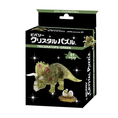 【メーカー取寄】50286 クリスタルパズル　トリケラトプス・グリーン