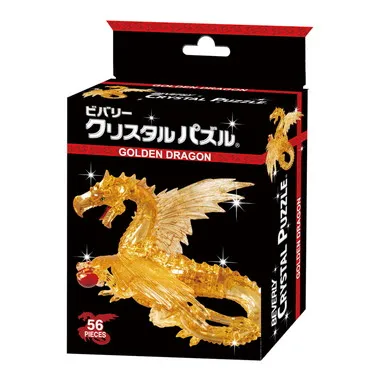 【メーカー取寄】50304 クリスタルパズル　ゴールデン ドラゴン
