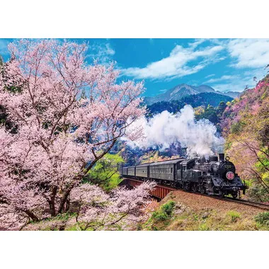 【メーカー取寄】600-006 大井川鐡道と桜