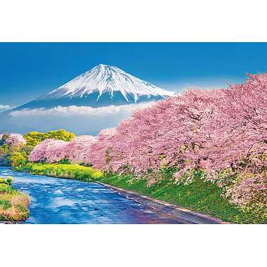 【メーカー取寄】1000-014 富士と潤井川の桜並木