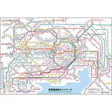 【メーカー取寄】300-012 首都圏路線ネットワーク