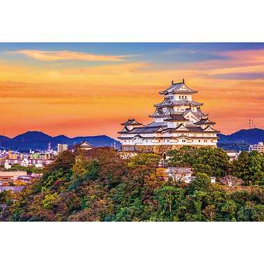 【メーカー取寄】1000-022 夕陽に染まる姫路城