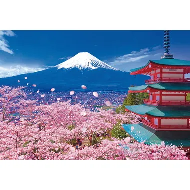 【メーカー取寄】1000-138 春の富士と浅間神社