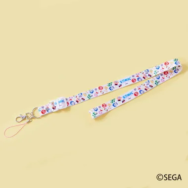 SONIC＆FRIENDS ネックストラップ B （総柄)