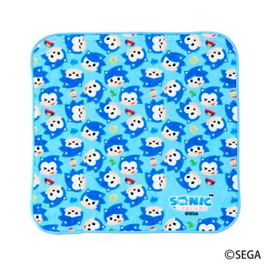 SONIC＆FRIENDS ハンドタオルB　(ソニック　総柄)