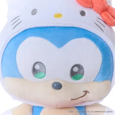 SONIC＆FRIENDS Sanrio characters ぬいぐるみM　ソニック×ハローキティ ソニック×ハローキティ
