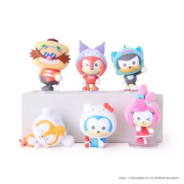 SONIC＆FRIENDS×Sanrio charactersふわふわフィギュア Relax