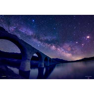 【メーカー取寄】03-878 幻の銀河橋（北海道）‐天の川とタウシュベツ川橋梁‐