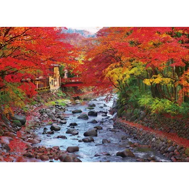 【予約】05-1098 彩り深まる修善寺の桂川（静岡）
