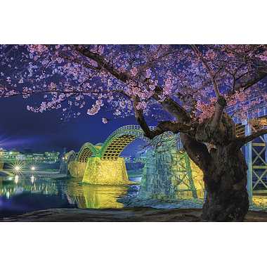 【メーカー取寄】10-1364 錦帯橋の夜桜