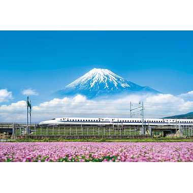 35-26 れんげの花と富士山 静岡